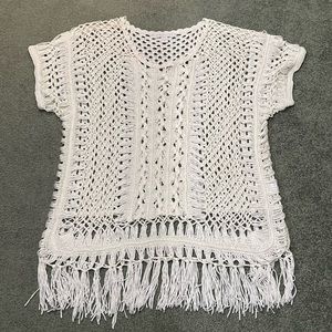 New York and Company Knit Top. Sz. Med. Ivory